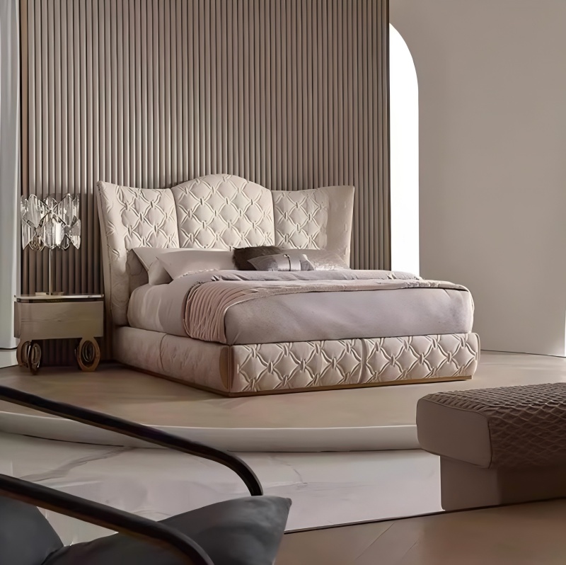 Un lit qui combine la simplicité et le luxe