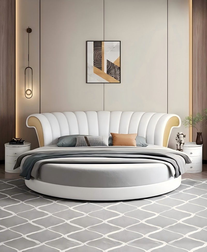Lit rond de luxe léger